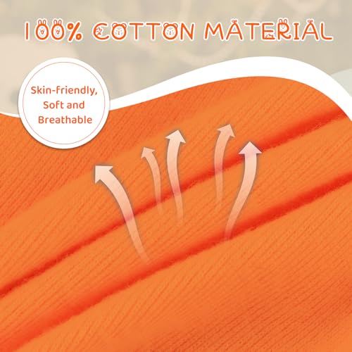 Century Star Cotton Newborn Baby Beanie Hats and Mittens Set Infant Hats for Baby Boy Girl Hats 0-6 Months for Halloween3