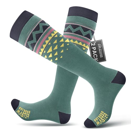 OutdoorMaster Ski Socks, Snowboarding Socks for Men & Women