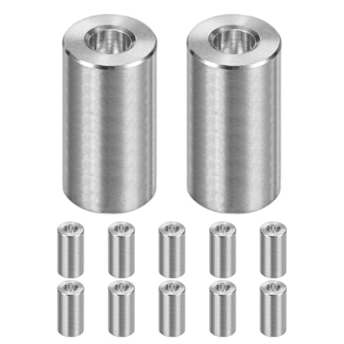 M METERXITY 12PCS M6 304XeXX`[Xy[T[6mm ID x 14mm OD x 25mm l ^XN[X^hItubVOs@dグEhXy[T[304XeXX`[p{gVo[