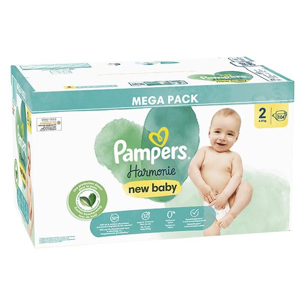 Pampers Harmony Mega Pack Waist 2 104 kanapy