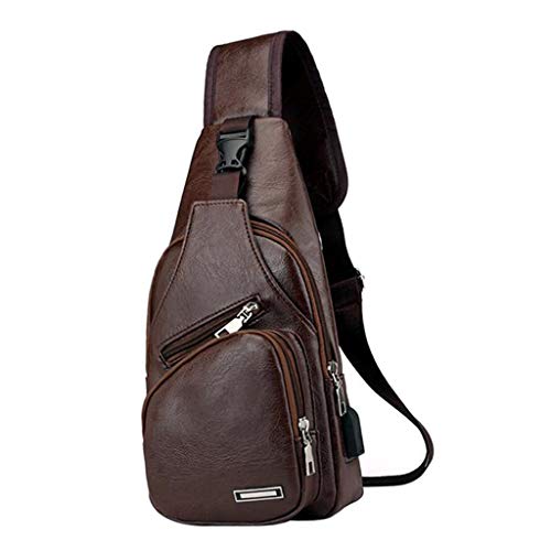 #N/a 2 Unidades Bolsa de Couro para Viagem Bolsa Mensageiro de Ombro Bolsa Crossbody Ao Ar Livre