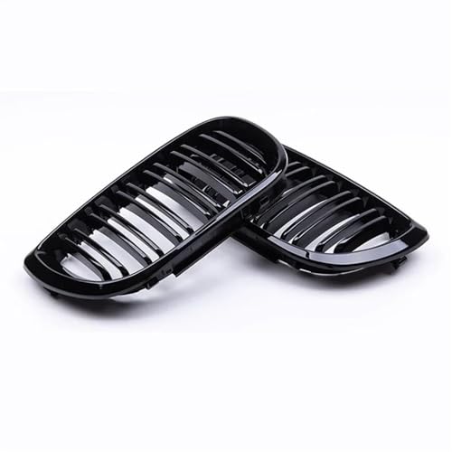 Parrilla delantera coche para Serie 3 E46 4 puertas 2002-2005 y E88 molduras doble listón 5