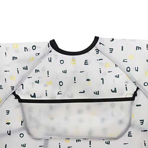 6-42 Months Toddler Baby Sleeved Bibs Waterproof Eating and Painting Smock. JNINTH2