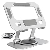 Suporte para Tablet e Celular – Compatível com iPad, Kindle e Samsung, Ajustável, Dobrável e Estável