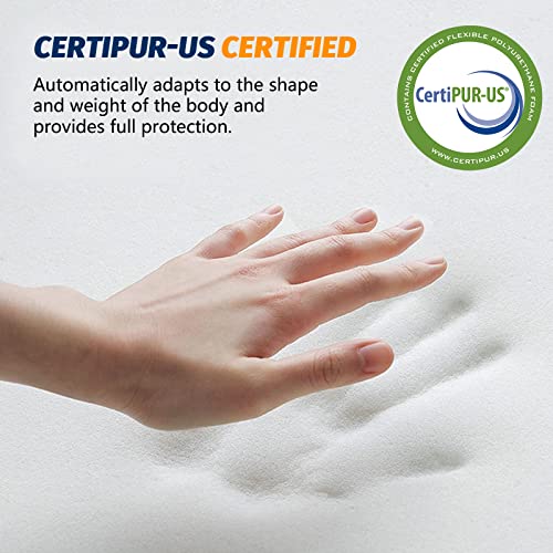 Image of CYMULA Memory Foam Camping Mattress Pad, Sleeping Mat, Portable Roll Up Mattress for Adults, Camping Bed Pads for Sleepover, Car Bed with Travel Bag