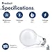Hyperikon LED Light Bulbs A19 60 Watt Equivalent LED Bulbs, 9W, 3000K, Non-Dimmable, 6 Pack