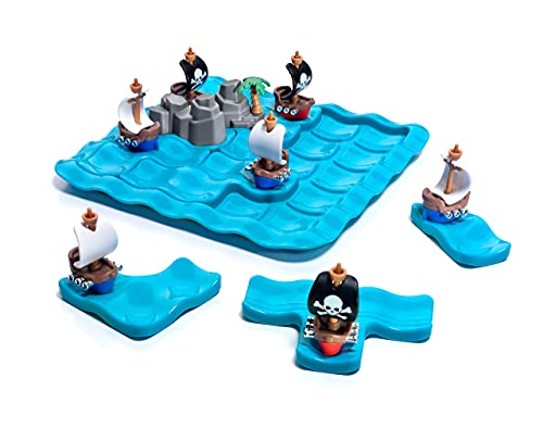 SmartGames Pirates Crossfire Board Game with 80 Challenges and 4 Playing Modes for Ages 7 - Adult