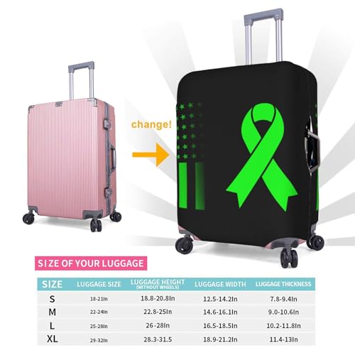 Travel Luggage Cover National Depression Screening Day Fashion Washable Baggage Suitcase Protector Fit For Luggage Large 5