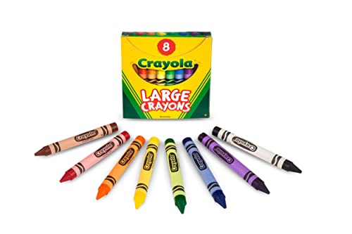 Crayola 52-0080 Large Crayons - Assorted (8 Count), Giant Crayons For Kids & Toddlers thumb #1