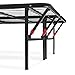 Amazon Basics Bed Frame with Storage, Foldable Metal Platform, Sturdy Steel, No Box Spring Needed, 14-inch High, Tool-Free Setup, Queen Size, Black