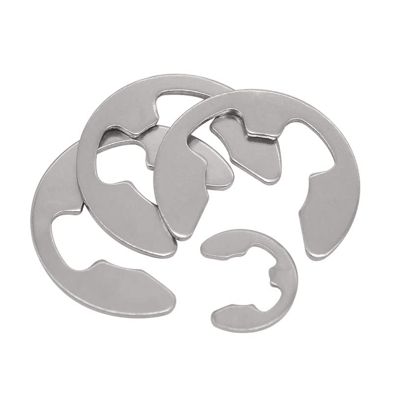 200/50pcs GB896 DIN6799 A2 304 Stainless Steel E Clip Circlip for Shaft Bearing Retaining Ring Washer Snap Collar - (Inner Diameter: M7 50pcs)