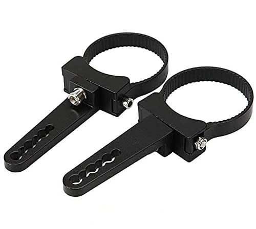 Auxbeam Mounting Bracket Kit 2.5 Inch Bull Bar Roll Cage Clamps Universal Holder Kits for Led Hid Light Bar Jeep Wrangler Trucks Off-Road (2 pcs)