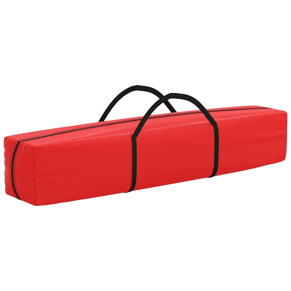 Carpa plegable para fiestas, color rojo, 3 x 6 m, con estructura de acero