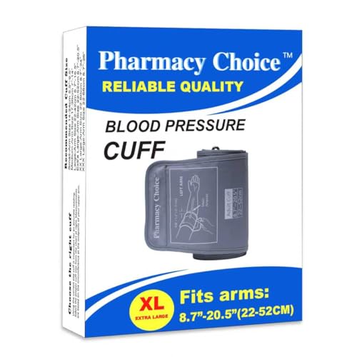 Extra Large Blood Pressure Cuff, Compatible with Most Monitors, ARM Blood Pressure Replacement Cuff with 8 Connectors,Adult Cuff (8.7"-20.5")