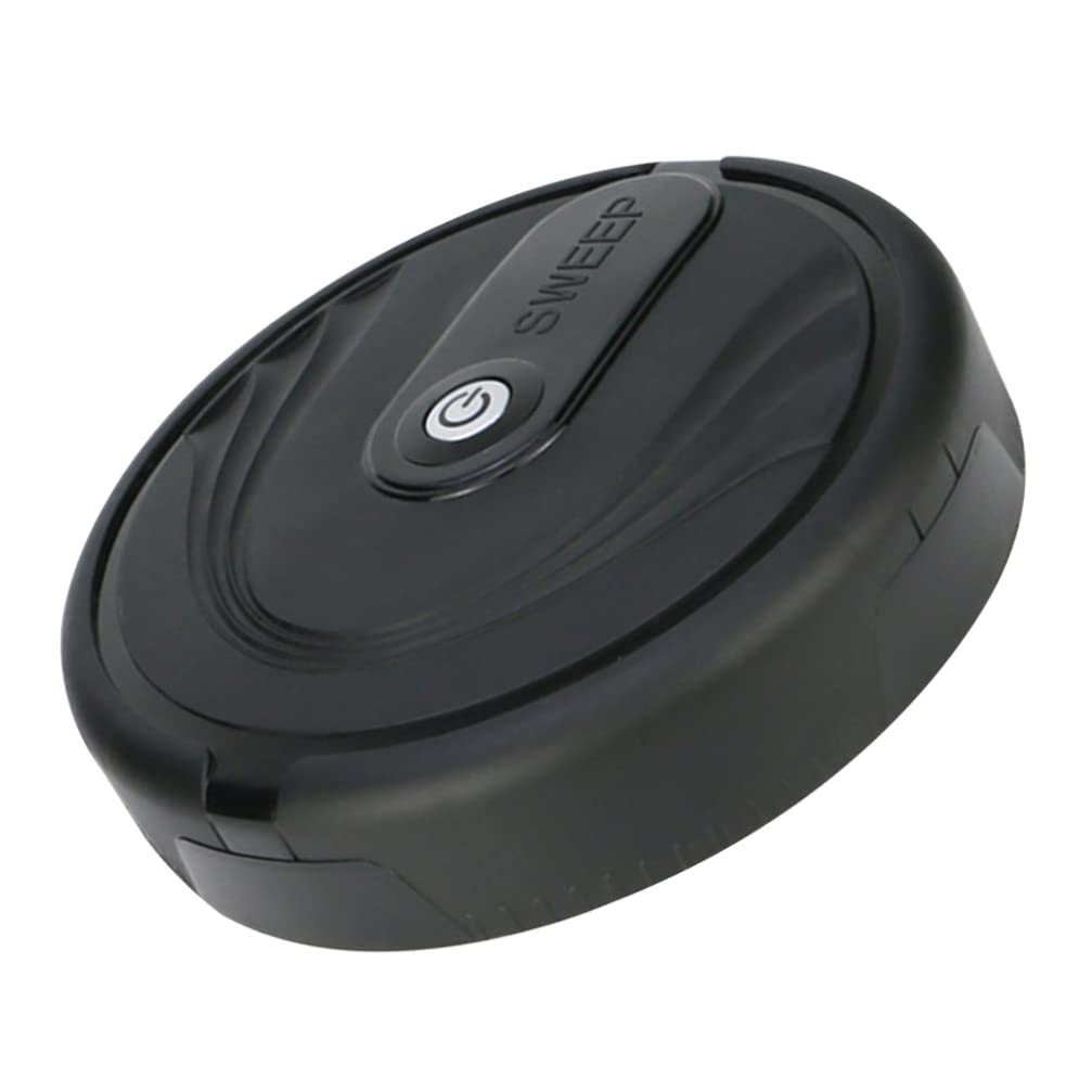 toyvian robot vacuum cleaner automatic floor mopping robot smart robot mop for pet hair carpets hard floors, black