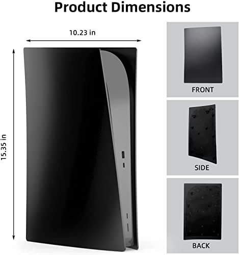 Image of New world Faceplate for PS5 Digital Edition, Replacement FacePlate for PS5 Digital Edition (Black)