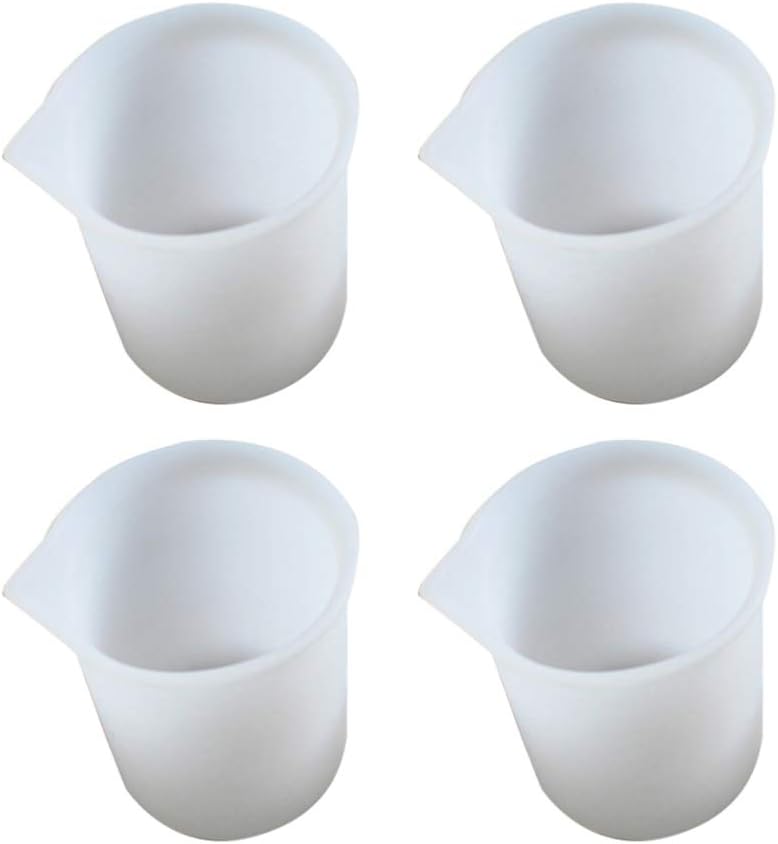 EXCEART Resin Tools 4pcs 100Ml Small Measuring Jug Silicone