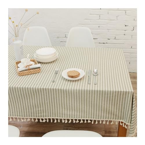 Nappe rectangulaire KnSam 140x220cm anti-tache verte polyester
