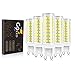 G9 LED Dimmbar Kaltweiß G9 Lampen 10W ersatz 80W 100W Halogenlampe, G9 Sockel Led leuchtmittel 6000K 1000lm Kein Flackern, 230V G9 Glühbirne led - 5er Pack
