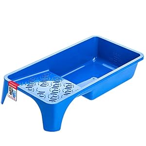 KADAX Verfbak, verfschaal van kunststof, schilder lakschaal met handig, klein handvat, lakbak, licht schilderaccessoire…