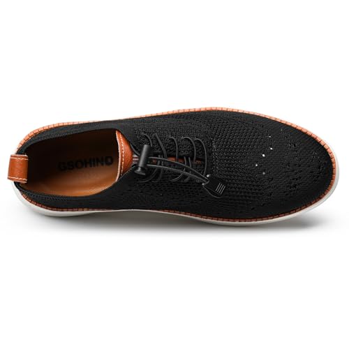 Men's Lightweight Casual Sneakers Dress Oxfords Business Walking Shoes Loafers Comfortable Breathable Mesh Arch Support4