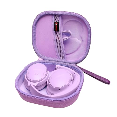 Image of XANAD Hard Case for Bose QuietComfort, QC Ultra, QC 45, QC 35, QC45 SE, QC SE or Skullcandy Crusher Evo, Hesh ANC, Hesh Evo, Crusher ANC 2, Crusher, Riff 2 Noise Headphones(Outer Purple+Inner Purple)