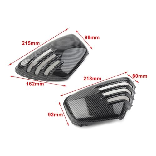 Winglet spoiler moto ABS carbone pour protéger batterie XV750 - 6