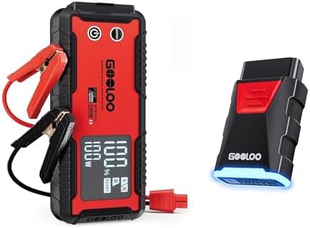 أداة تشخيص الماسح الضوئي GOOLOO 6000A Jump Starter GT6000 وGOOLOO DEEPSCAN DS200 OBD2