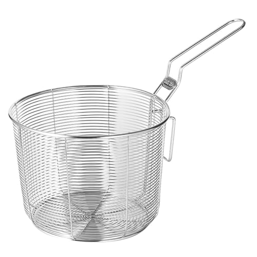 Stainless Steel Long Handle Hook Wire Mesh Fry Basket Strainer for cooking - image 1