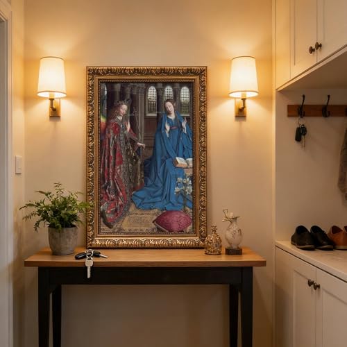 Toile The Annonciation Jan Van Eyck cadre de haute qualité