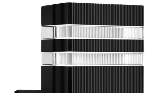 Image of JYV 2Packs Square Outdoor Wall Lights, Up and Down Lighting Fixtures, Black