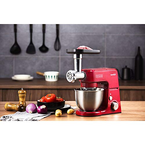 Geek Chef Stand Mixer Accessory Bundle with 2.6 Quart Food Processor Chopper Attachment and Fine and Coarse Mincer Meat Grinder Attachments - Thumbnail 6
