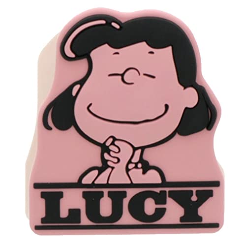 Clip Snoopy Sun-Star S3621812 en caoutchouc rose double face style américain