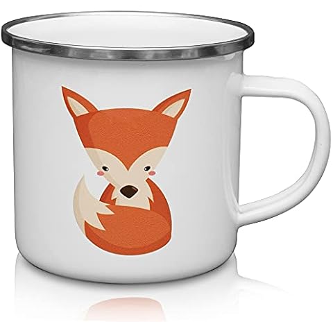 HAUSHALTSPANDA - Taza de esmalte de zorro irrompible Cover