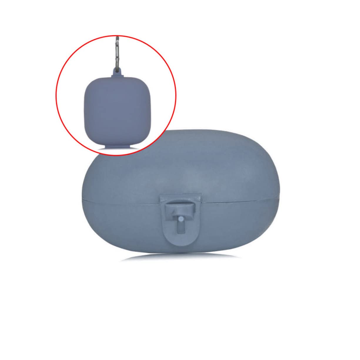 DOITOOL Estuche para Auriculares con Hebilla De Metal 3 Unidades Color Gris Protector De Silicona