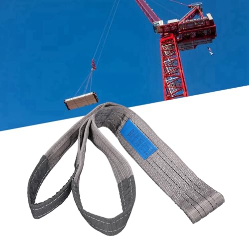 Eslinga de Elevación Eslinga de Elevación de Alta Resistencia 4T PES Correas de Elevación Correas de Eslinga de Elevación de Ojo Plano Eslinga de Red de Cuerda de Alambre Correa