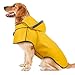 Impermeabile Cane Taglia Grande, Ultraleggero Cappotto impermeabile per cani, Antipioggia Cane con cappuccio e catarifrangenti per protezione dal freddo, pioggia e neve in inverno e in vacanza- XL