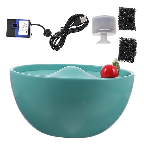 Fuente de agua automática de cerámica para mascotas Happyyami miniatura 1