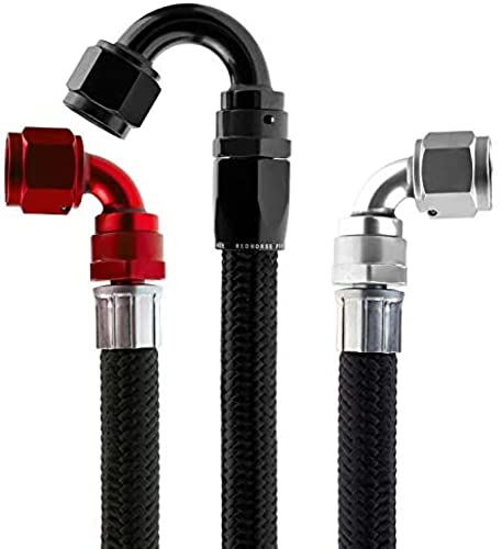 Red Horse Performance 08 eSeries 235 e85 compatible stainless core hose - bulk Black