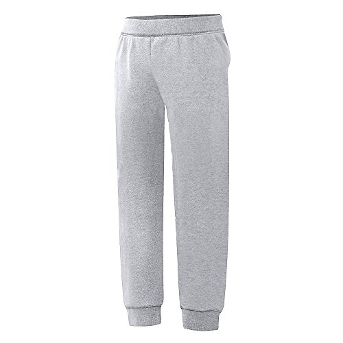 Hanes Girls` ComfortSoft EcoSmart Jogger Sweatpants, OK288, M, Light Steel