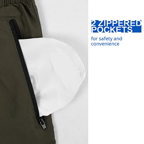 Lansbojun Mens Swim Trunks Quick Dry Swim Shorts with Zipper Pockets Lightweight Swimwear3