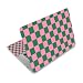 Laptop Decal Sticker Skin Cover, 11.6”12" 13" 13.3" 14" 15" 15.4" 15.6 inch Laptop Netbook Vinyl Skin Sticker Cover Art Notebook PC Reusable Protector (2 Wrist Pad Included), Pink Checkered