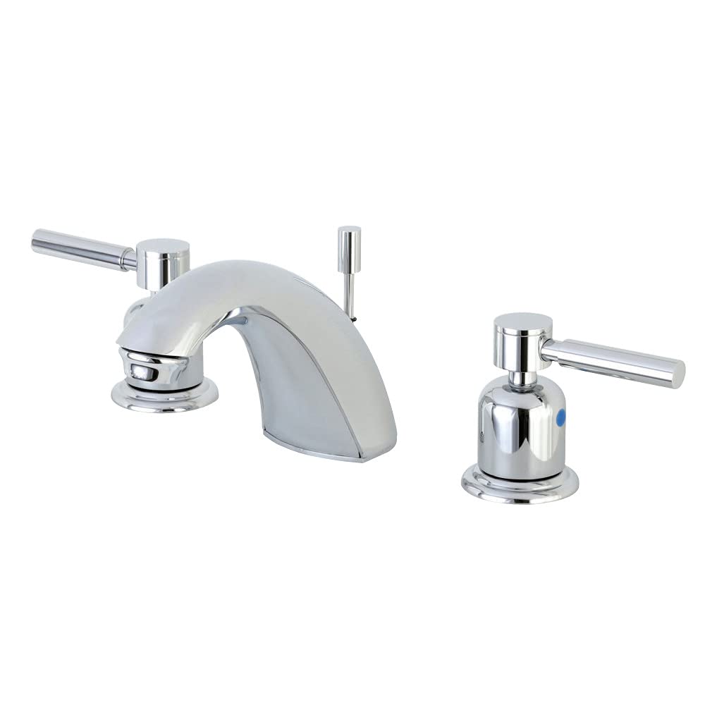 Kingston Brass FB8951DL Llave de Lavabo Amplia de 10,16 a 20,32 cm con Ventana emergente, Cromo Pulido