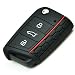 Produktbild YiGo Seat Leon 5F " SCHWARZ " · SC · ST " · Key Cover Silikon · Schlüssel Hülle - Autoschlüssel Hülle · Schlüsselcover Klappschlüssel