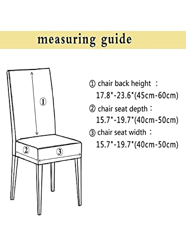 Image of Cortina Dining Chair Slipcovers | Protection Chair Cover | Cartoon Print, Removable, Washable | Universal Fit Super Soft Stretchy Polyester Spandex | Hotel, Marriage, Wedding | Pack of 1, Yellow