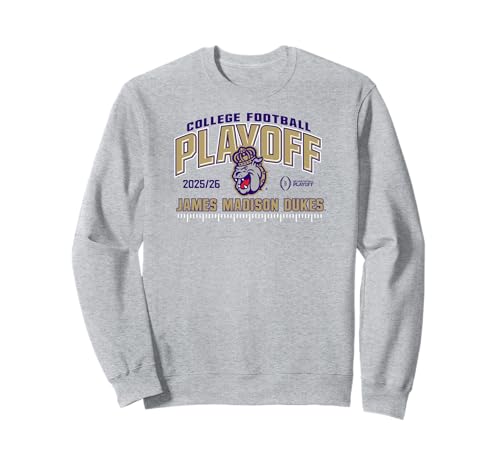 James Madison Dukes College Football Playoff CFP 25-26 Gray Sweatshirt