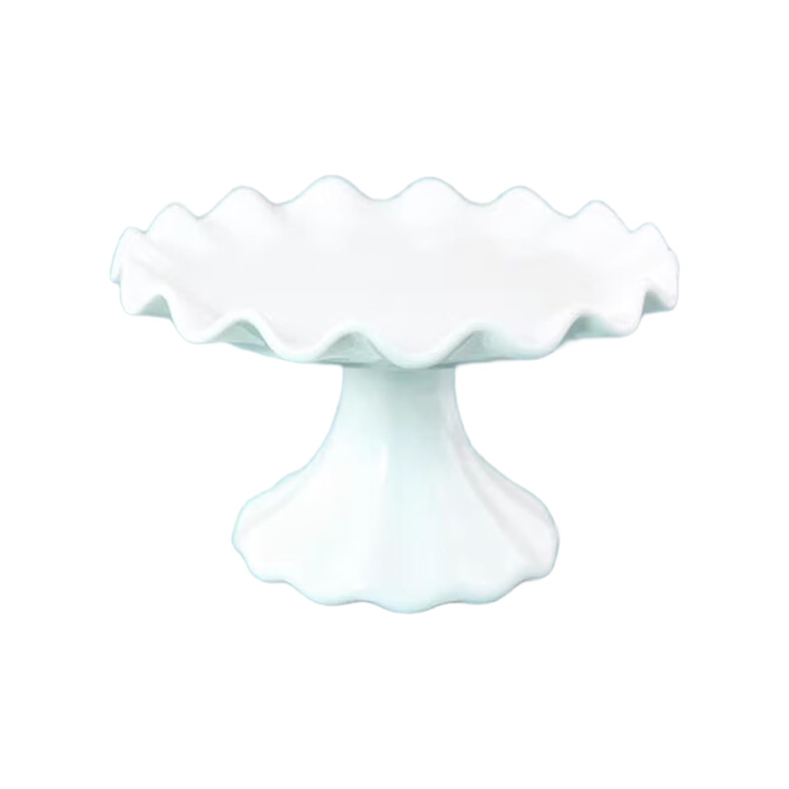 Yhplxyuus Sturdy Ceramic Serving Tray High Footed Ceramic Dessert Stand Perfect for Showcasing Cakes At Special Event High Footed Cake Platters