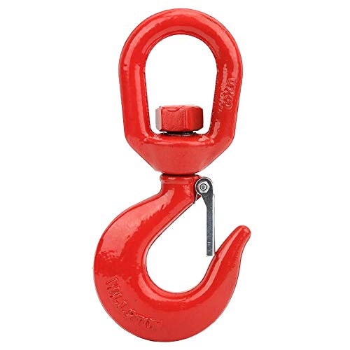 2Ton Swivel Lifting Hook with Latch Alloy Steel Industrial Grade Crane Hoist Rigging Hook for factory lifting, harbor hoisting, construction engineering and other industries.