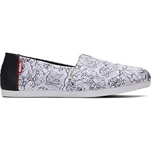 TOMS Alpargata Marvel Comics Art Print Sneakers wit EU37 canvas Marvel, Street wear