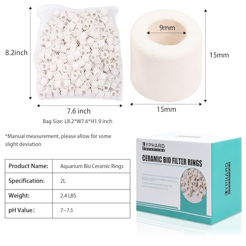 LYPHARD-AQUARIUMS-Ceramic-Bio-Filter-Media-Natural-Fish-Tank-Filter-Media-for-Pond-Aquarium-Sump-Canister-1-Box-50-pcs